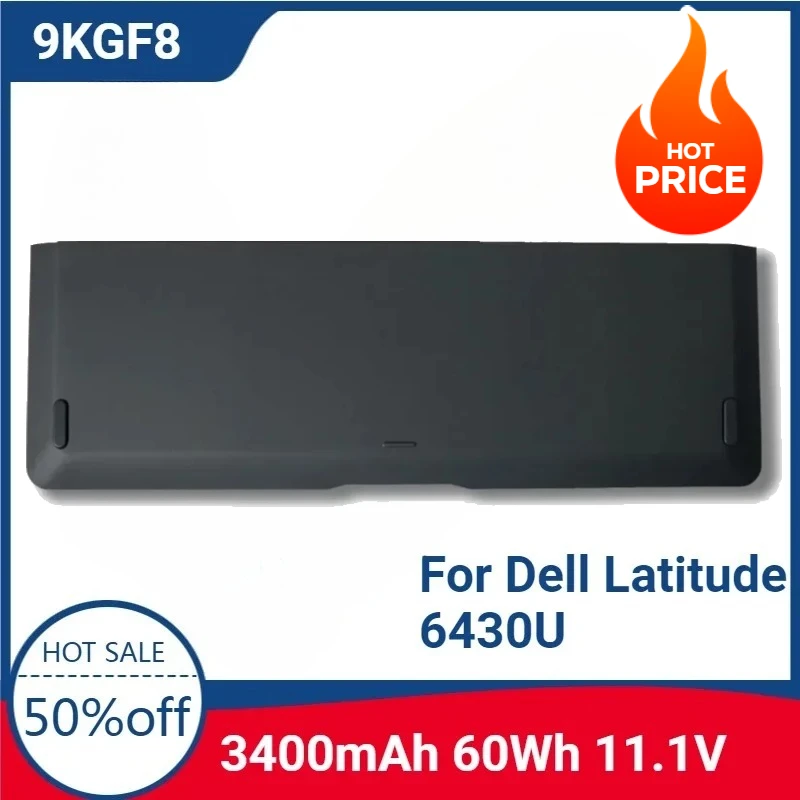

For 9KGF8 3400mAh 11.1V High-quality Laptop Replaceable Battery for Dell Latitude 6430U E6430U E6510U 7HRJW 6FNTV TRM4D 7XHVM