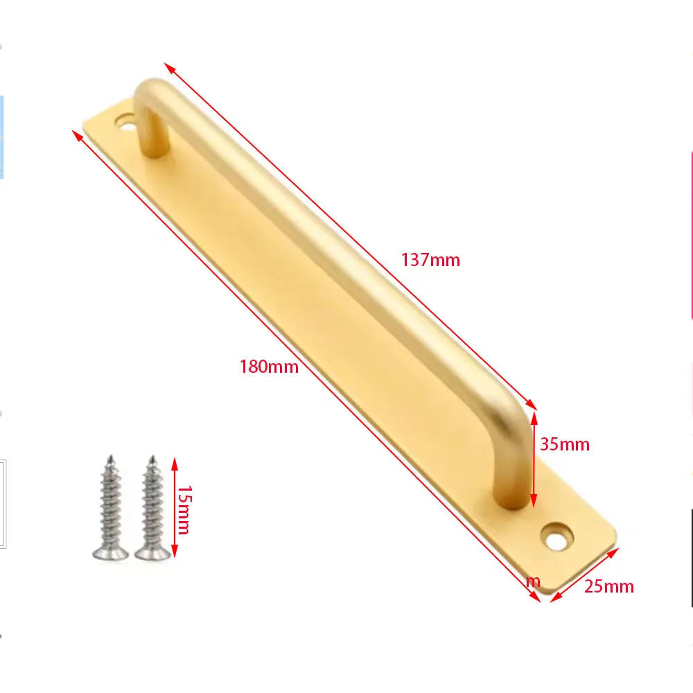 Self-Adhesive Stainless Steel Cabinet Handle, No Drilling Required, Easy to Install, Suitable for Cabinet Doors, Windows, Drawers
