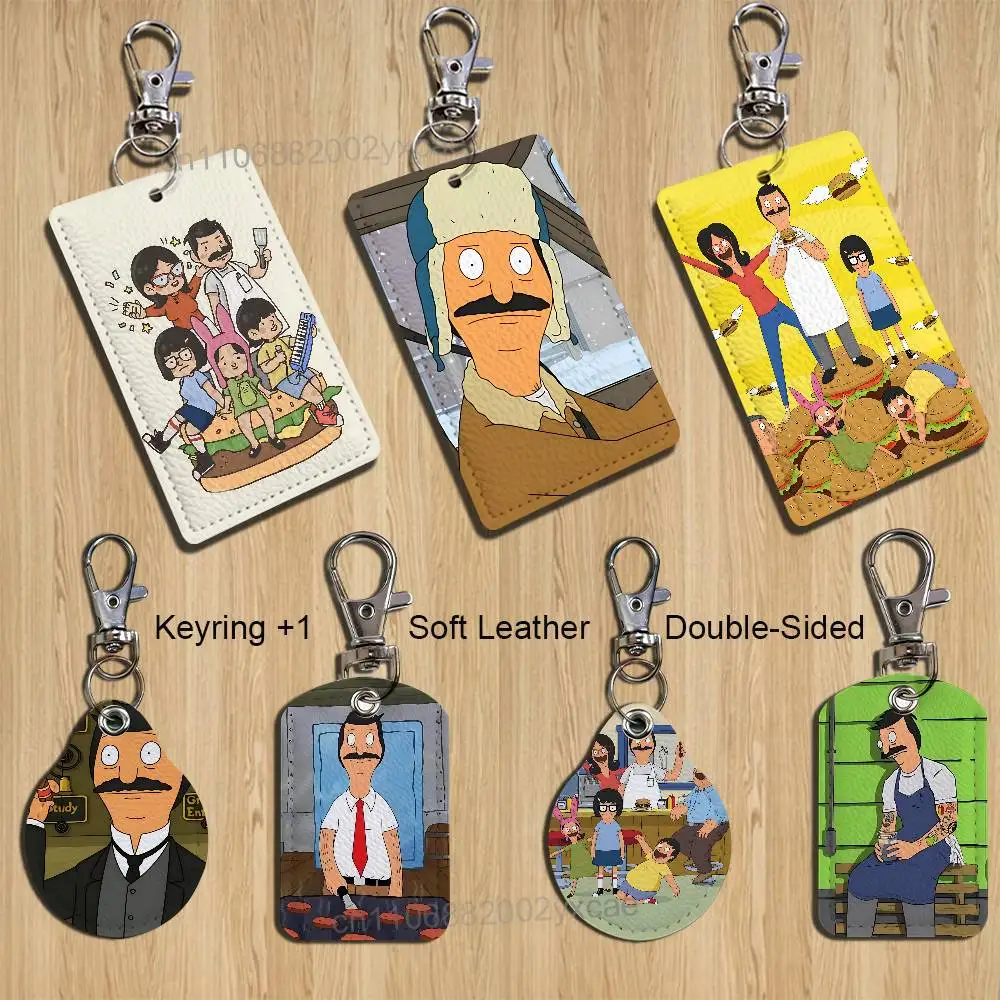 

Insomnibob Bob's Burgers Card Holder With Keychain Executive Protection For Bank Credit Subway Bus Case
