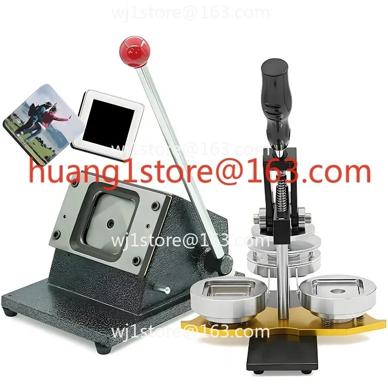 50 * 50 Square Badge Making Machine Badge Homemade Badge Machine Press Card Refrigerator Sticker Making Machine