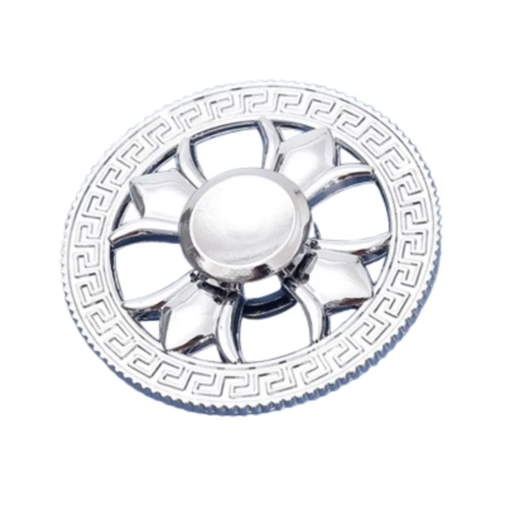 Runde Fidget Spinner Spielzeug Lindern Müdigkeit Zink-legierung Desktop Spinner Spielzeug Metall Fingertip Gyro Party Gefälligkeiten