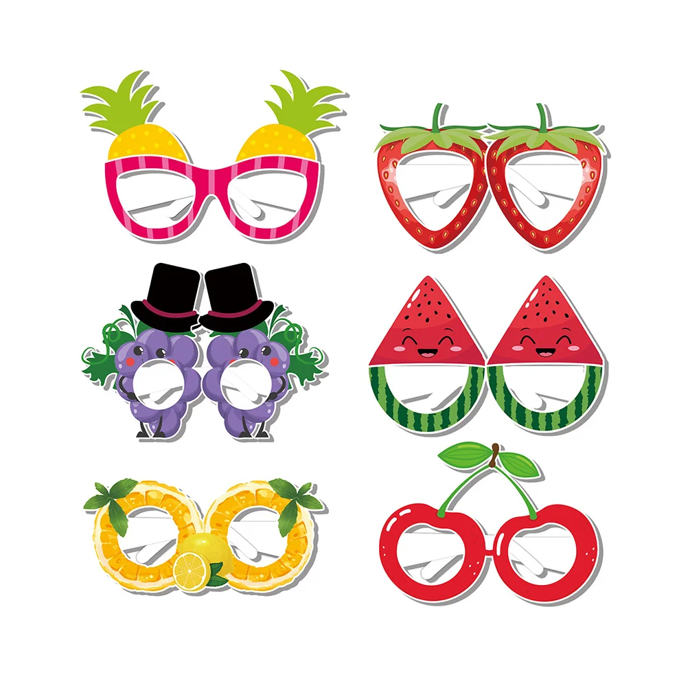 

18 Pcs Strawberry Party Decoration Fruit Glasses Pineapple Sunglasses Prom Banquet