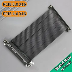 Gen4 Gen5 PCIe Riser Cable PCI Express 5.0 4.0 x16 Dual Reverse High Speed GPU Extension Adapter ITX A4 RTX4090 PC Graphics Card