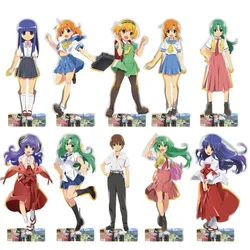 Fashion Anime Fans Gifts Higurashi When They Cry HD Characters Acrylic Stand Model Plate Desk Ornaments Collect  Series 15cm