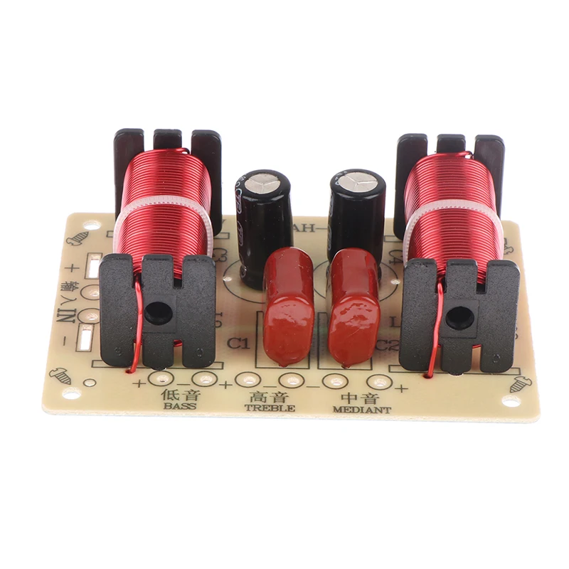 

Audio Speaker Crossover Circuit Treble Midrange Bass Module 3 Way 900-4000hz Frequency Divider Home Loudspeaker Filter Refit Kit