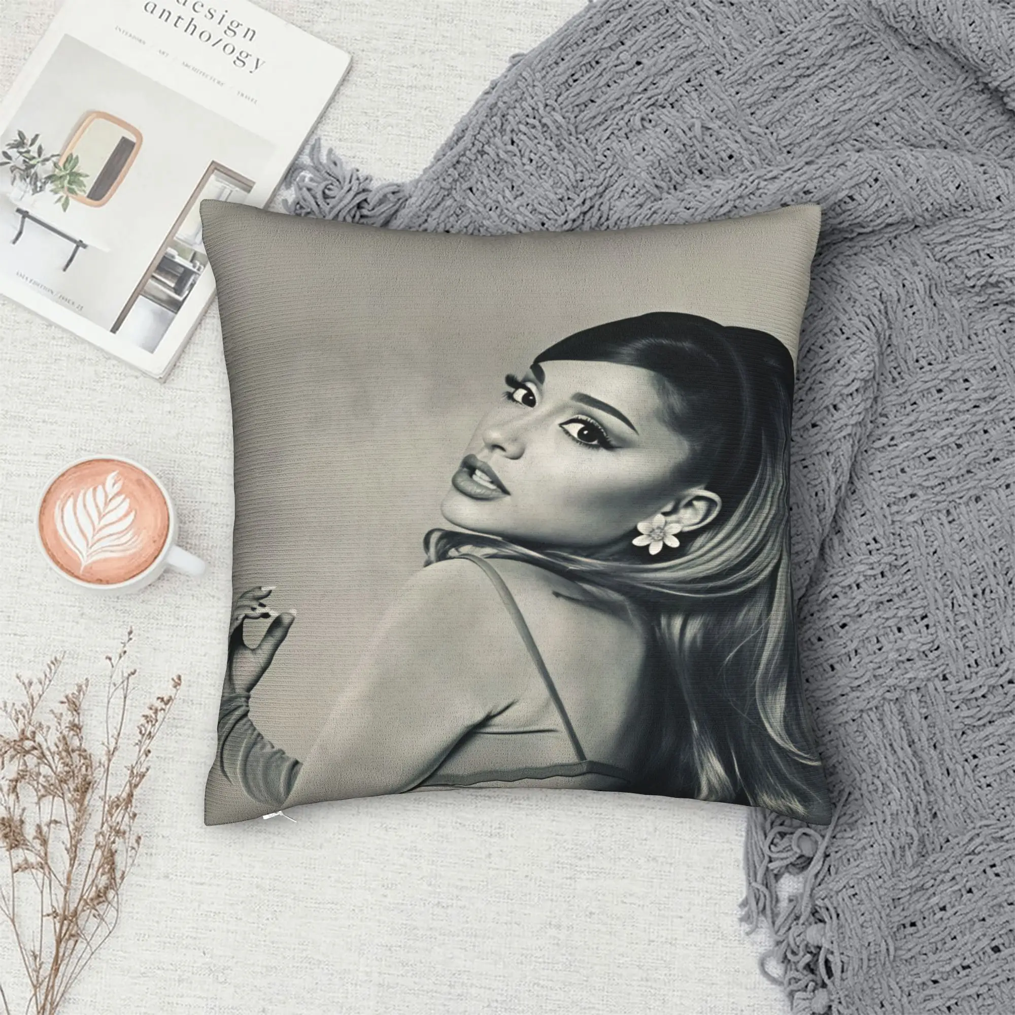 Pillow Case Arianas Grande  Comfy  Pillow Cover For Sofa Home Decoration Novelty Pillowcases