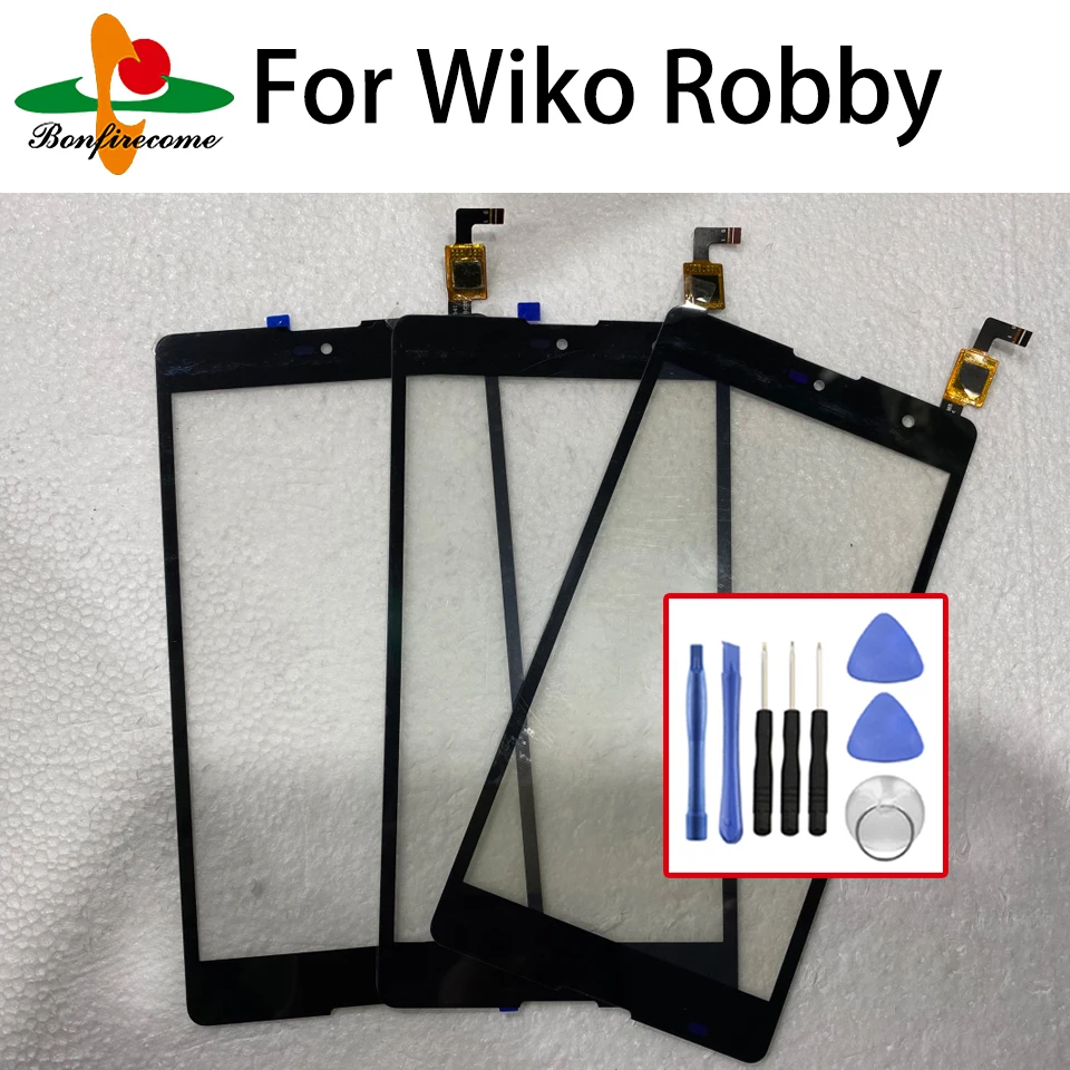 

Сенсорная панель для Wiko Robby, переднее стекло, сенсорная панель дигитайзера, объектив