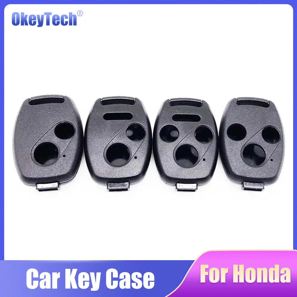 

OkeyTech Car Key Case Shell Remote Fob Cover For HONDA Accord CRV Pilot Civic 2003 2007 2008 2009 2010 2011 2012 2013