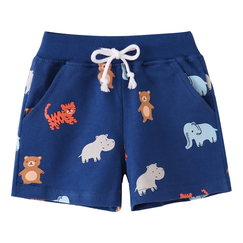 

Jumping Meters-Summer Shorts for Boys and Girls All Print Drawstring Baby Short Pants Children's Animals Trousers 2-7T