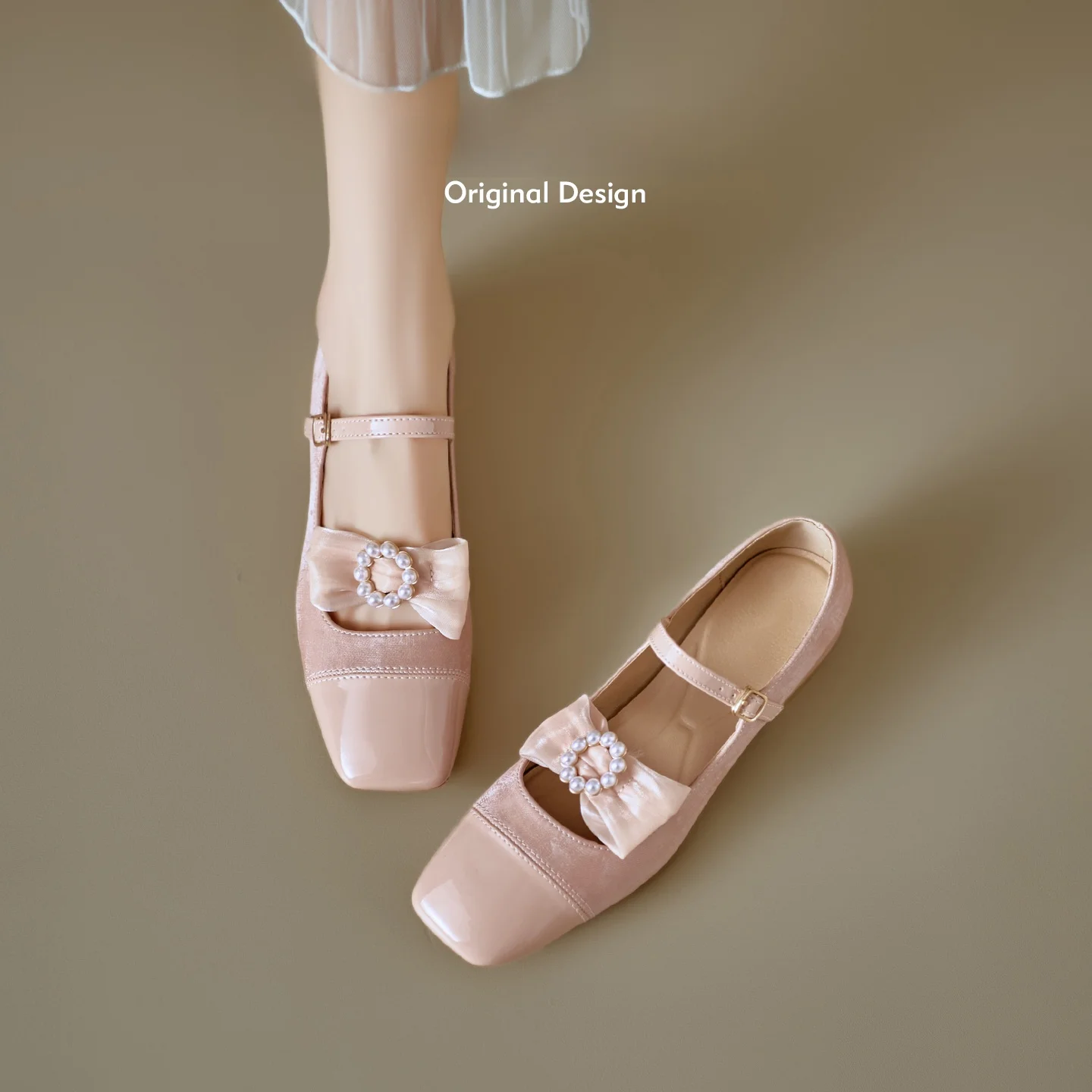 ballerines-mary-janes-confortables-et-elegantes-pour-femmes-a-talon-chaton-avec-nœud-perle-bout-carre-en-peau-de-mouton-style-coreen