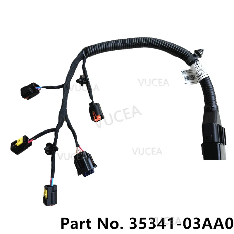 

WIRE HARNESS-GDI INJECTOR For 2016 - 2020 Hyundai I30 Elantra AD Niro Fuel Injector Harness 35341-03AA0 35341 03AA0 3534103AA0