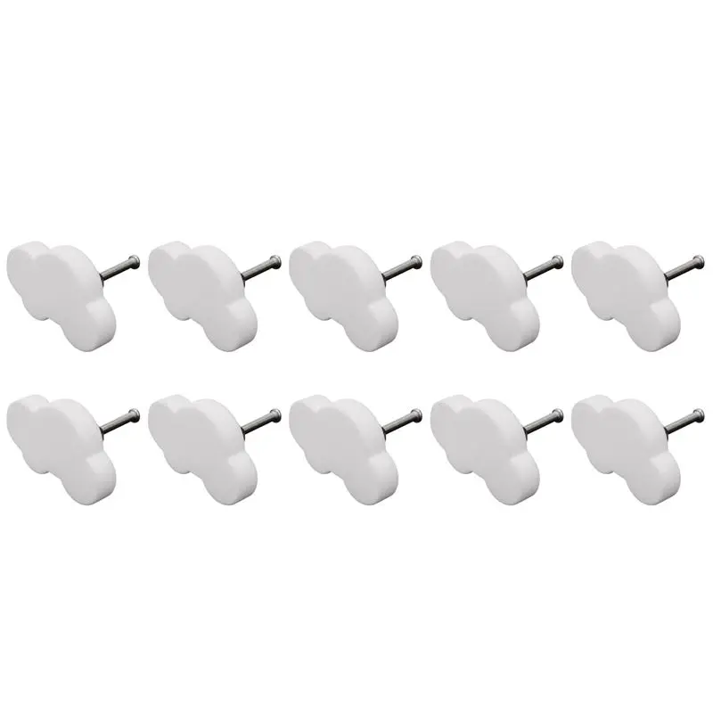 

A53Q-10Pcs Cartoon Cloud Furniture Handles Children Room Knobs Handles Drawer Pull Handle Door Knob For Bedroom Kitchen
