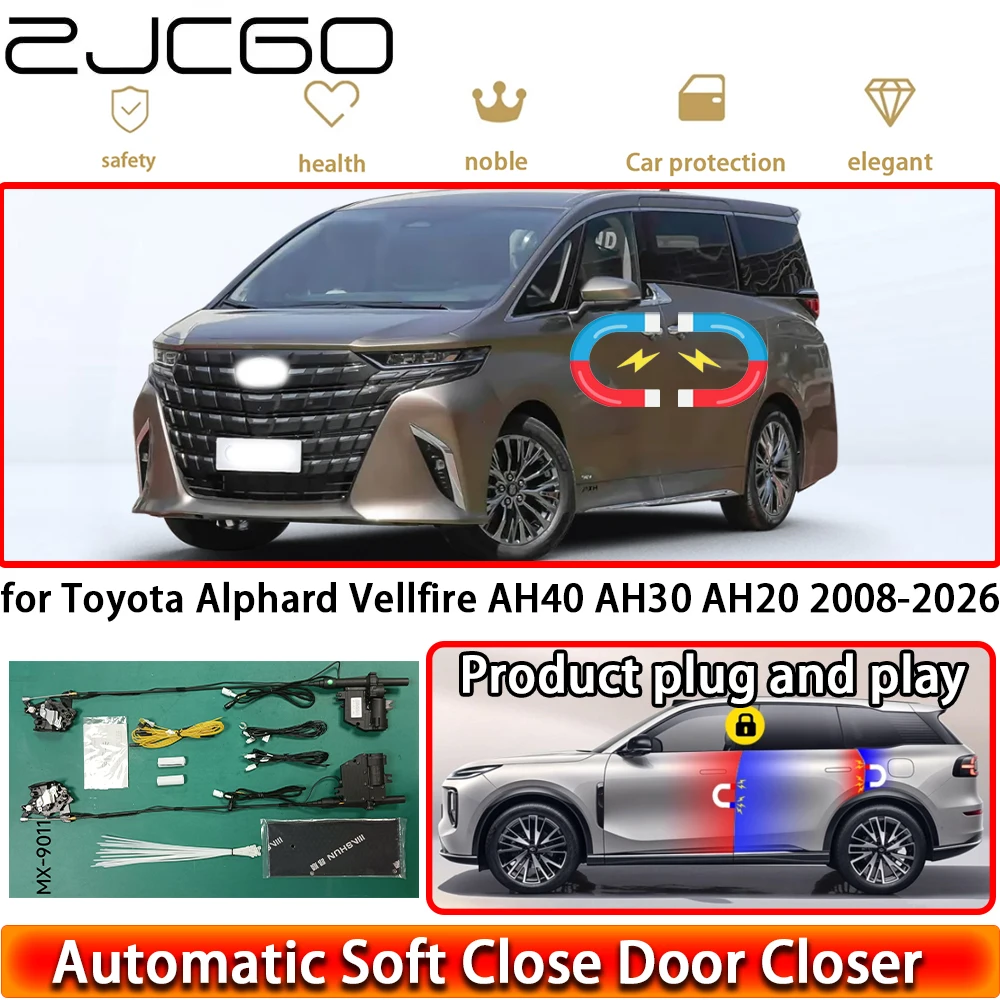 

Комплект доводчиков дверей с функцией мягкого закрытия для Toyota Alphard Vellfire AH40 AH30 AH20 2008-2026: система автоматического закрывания дверей с функцией легкого открывания/закрывания