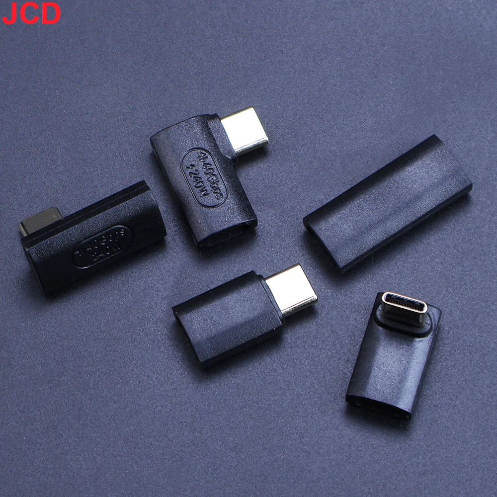 240W USB C Extender Adapter 90/180 Degree Type C Male to Female Extender OTG 40Gbps Fast Data Adapter Converter Charging Adapter