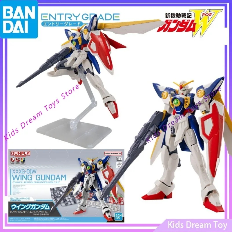 

Сборка Bandai в наличии, оригинальная ENTRY GRADE 1/144 -XXXG-01W WING GUNDAM-аниме Фигурки, игрушки, Коллекционная модель из ПВХ, подарки