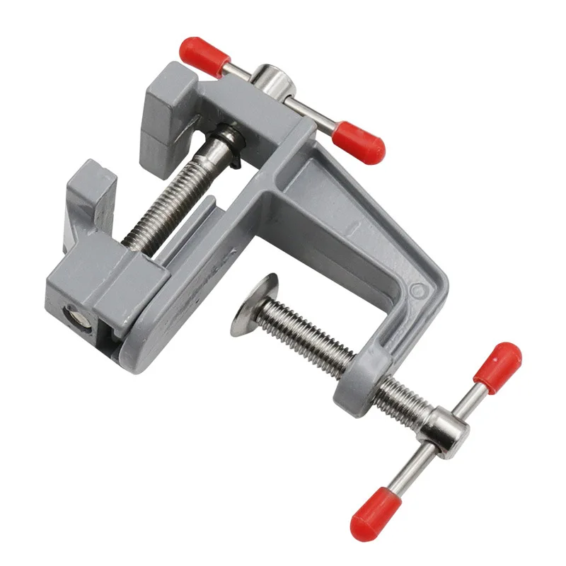 Bench Vice Mini Aluminum Alloy DIY Jaw Bench Clamp Drill Press Vice Micro Clip for Clamping Table / Water Pump