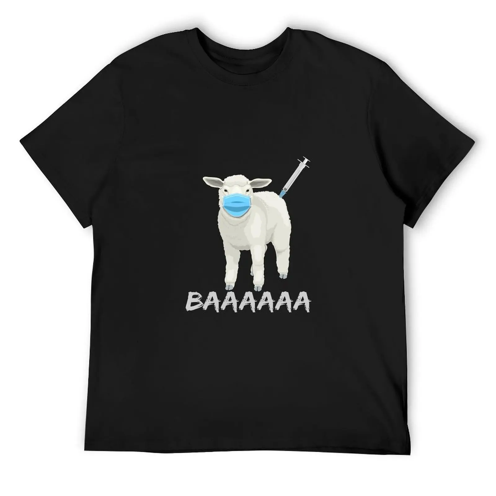 

Sheep or sheeple anti - vaccine or vax and facemask T-Shirt Man t-shirt Blouse fitted t shirts for men