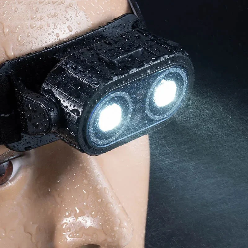 E5 LED Induction Headlamp Sensor Headlight Head Flashlight USB Rechargeable Outdoor Camping Running Head Lamp Torch Work Lamp