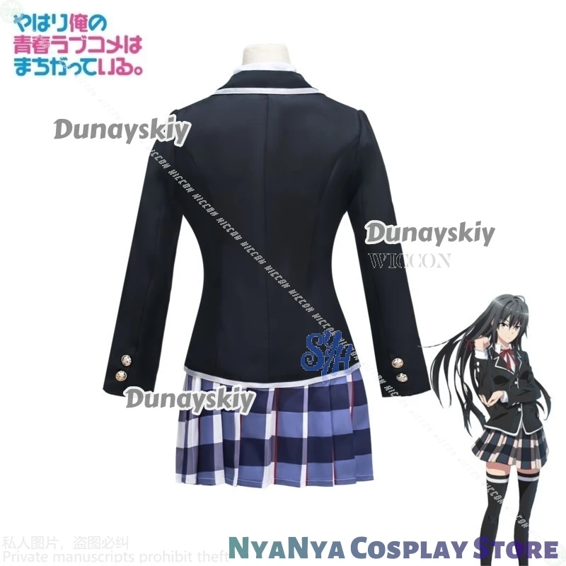 My Youth Romantic Comedy Is Wrong, As I Expected Costume Yukinoshita Yukino Cosplay Kawaii JK School Uniform Dress Halloween Cos