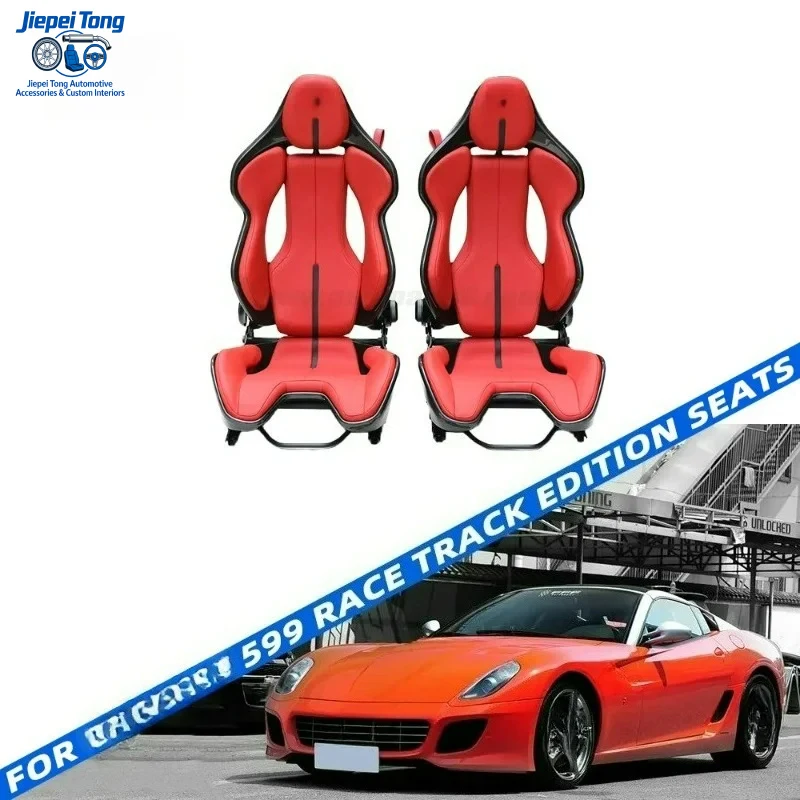 Custom Made FOR Ferrari 599 (GTB HGTE GTO 599XX SA Aperta) Track Edition Car Seat Napa Alcantara
