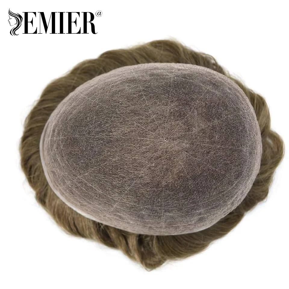 ذكر الشعر الاصطناعية الفرنسية قاعدة الدانتيل الكامل شعر مستعار للرجال تنفس الرجال الشعرية الاصطناعية 6 "شعر مستعار للرجال 100% خصلات الشعر المستعار الإنسان