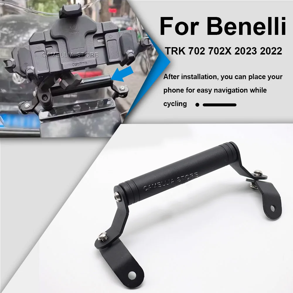 Motorcycle GPS Navigation Supporter Holder Mobile Phone Mount Support Bracket for Benelli TRK 702X 702 X 2023 2022