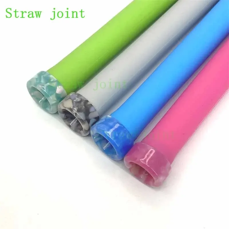 1 Box Random Color 810 Multistyle Stainless Steel Resin Straw Joint KIT (8pcs/PACK)