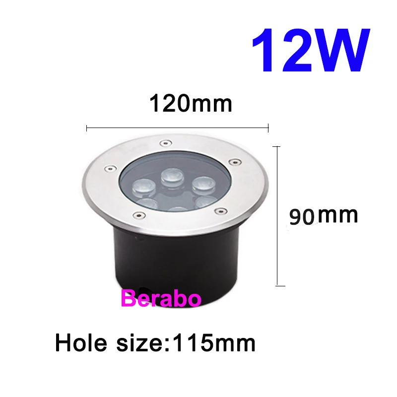 3W 5W 10W 18W Vergraben Garten Weg Spot Einbau Unterirdischen Licht AC220V110VDC12V IP68 Wasserdichte Led garten Unterirdischen Lampen – Detail 11