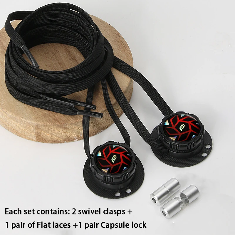 Flache, automatische Schnürsenkel ohne Binden, für Freizeitschuhe, mit drehbarer Schnalle, für Sneaker, Schnürsenkel ohne Binden, Schuhzubehör. – Detail 8