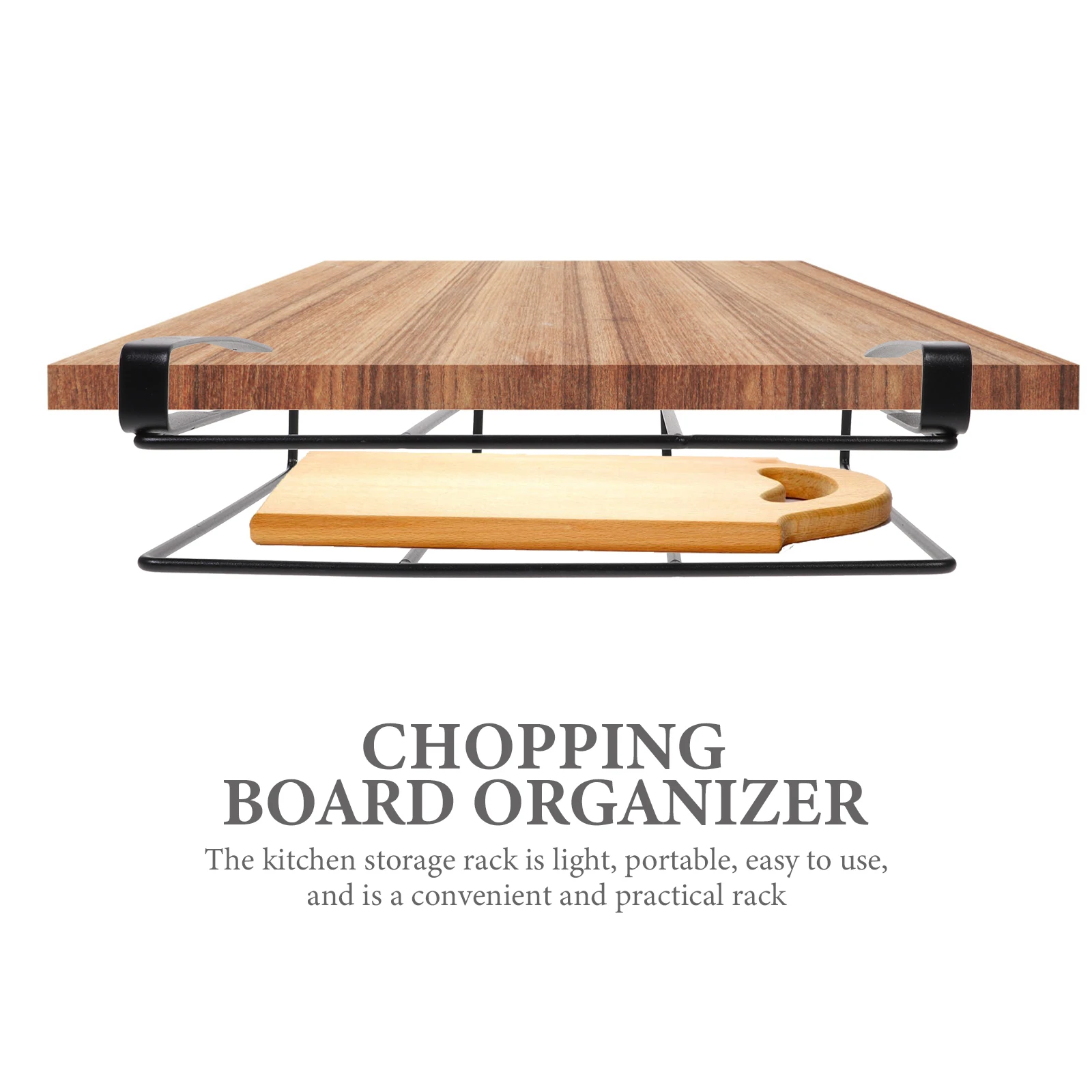 

Hanging Cutting Board Rack Strong Bearing Capacity Multipurpose Kitchen Storage Rack Organizer for Cutting Boards Pot Lid Holder