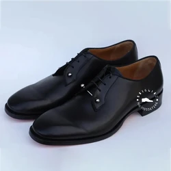 Silver Needle Lace Up Dress Shoes Luxury Designer Men's Dance Shoes Brown Black Leather Leather Elegant Dress Shoes for Wedding