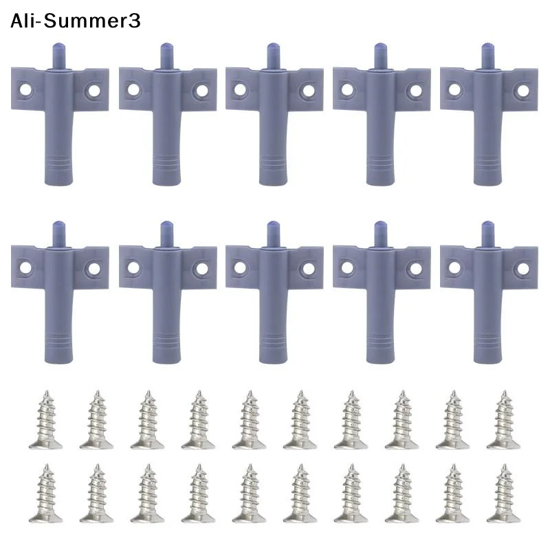 【Y16】【AW8】10Pcs 2026 New DIY Gray White Cabinet Door Stop Drawer Soft Quiet Close Closer Damper Buffers For Furniture Hardware