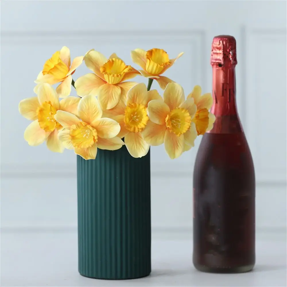 1PC Artificial Silk Narcissus Daffodil Flower Bouquet Home Party Wedding Decor