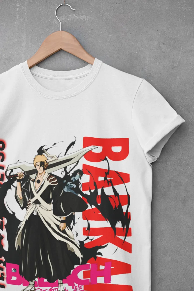 Ichigo Bankai Shirt, Tenza Zangetsu Shirt, Bleach Anime Shirt, Yhwach, Rukia Tee