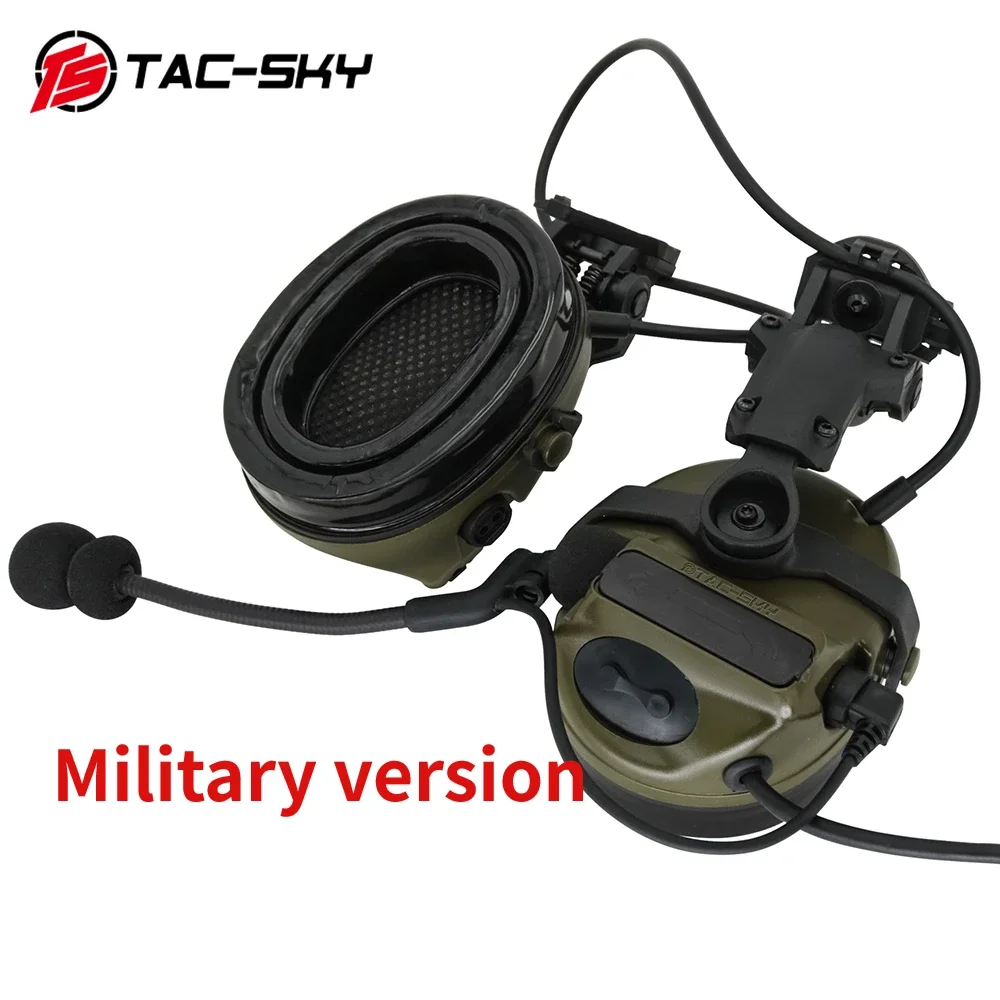 TS TAC-SKY COMTA III Tactical Helmet Military Headset Outdoor Hunting Airsoft Hearing Protection Shooting Earmuffs Comtac3