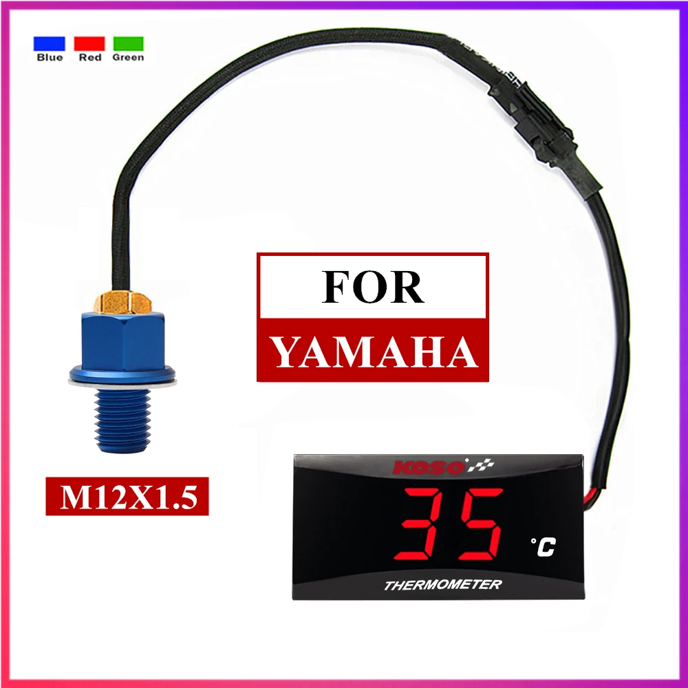 

koso Motorcycle thermometer For Yamaha YZF-R3 R25 MT-25 YZ400 YZ426F XT250X YZ400F YZ80 YZ400F YZ80 YZ250 temperature gauge