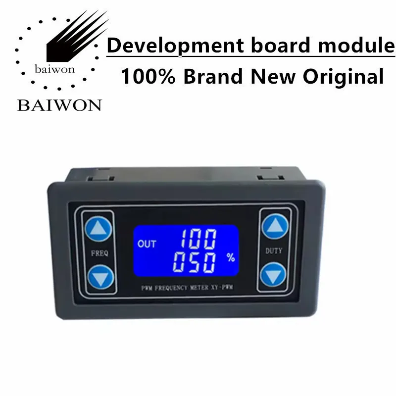 Button open PWM pulse frequency duty cycle adjustable module square wave rectangular wave signal generator
