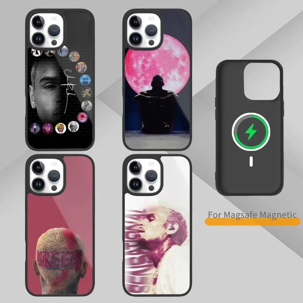 

No one else singer C-Chris Brown Phone Case For iPhone 17,16,15,14,13,Pro,Max,Plus,Magnetic For Magsafe Wireless Charging