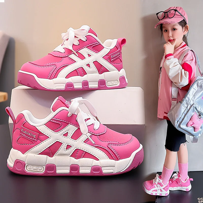 

Детские кроссовки, осень 2023, новый стиль, модная противоскользящая спортивная обувь для мальчиков и девочек, повседневная одинарная обувь