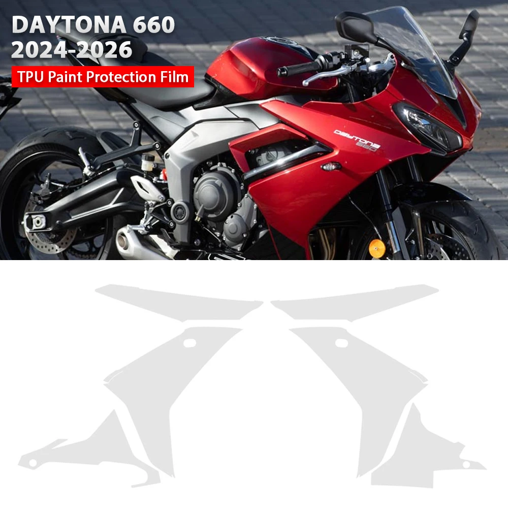 

Daytona 660 TPU Paint Protection Flim For DAYTONA660 2024- Bodykit PPF Anti-Scratch Stickers Motorcycle Fairing Protective tools