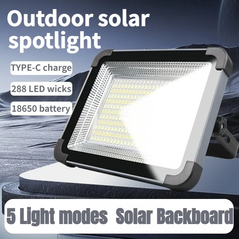 

Heinast Solar-Powered Light with Magnetic Base 288 LEDs High Brightness 5 Lighting Modes Rechargeable Battery & Hanging Hook