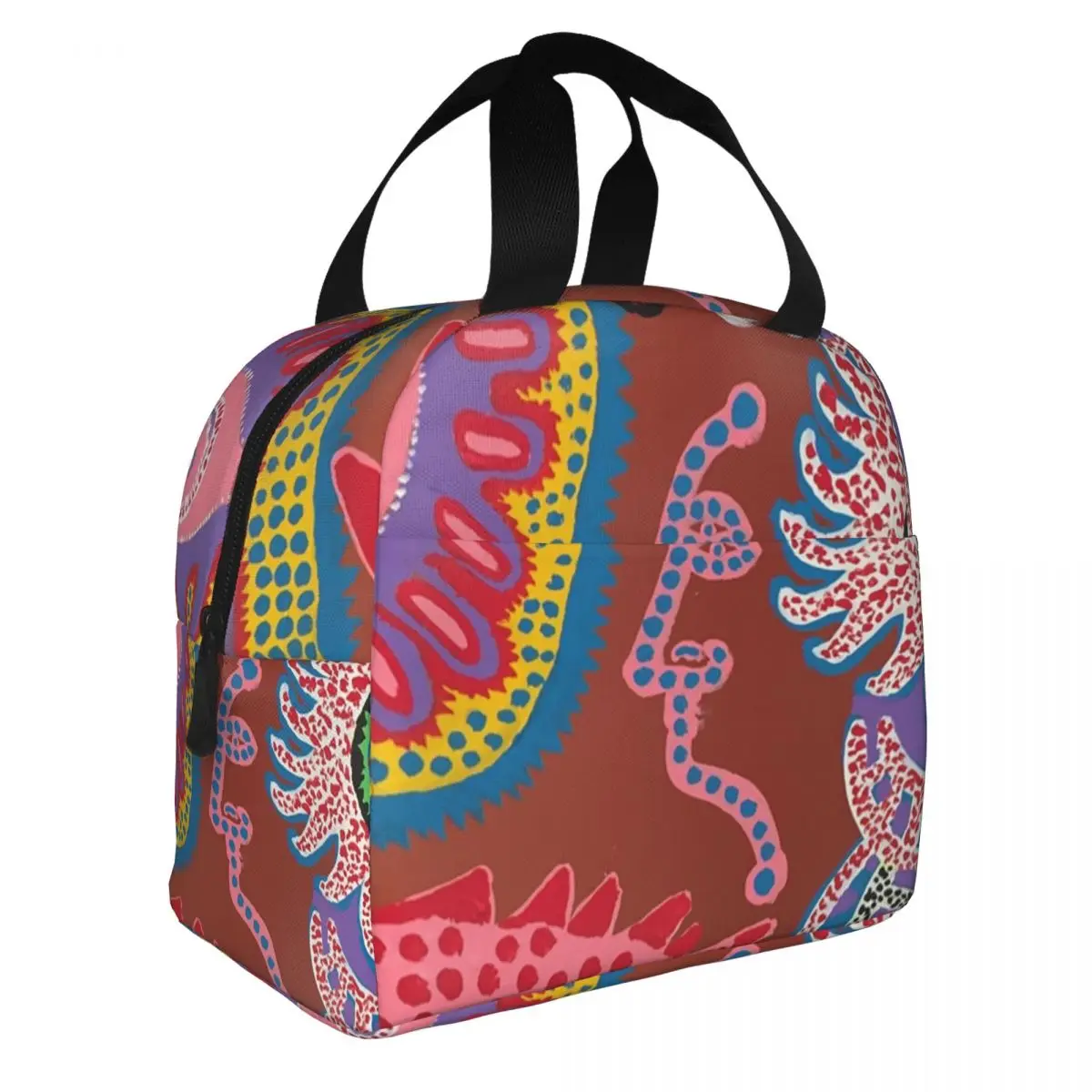 Yayoi Kusama Thermal Insulated Lunch Bags Women Some Water Creatures Resuable Lunch Container for Travel Multifunction Food Box