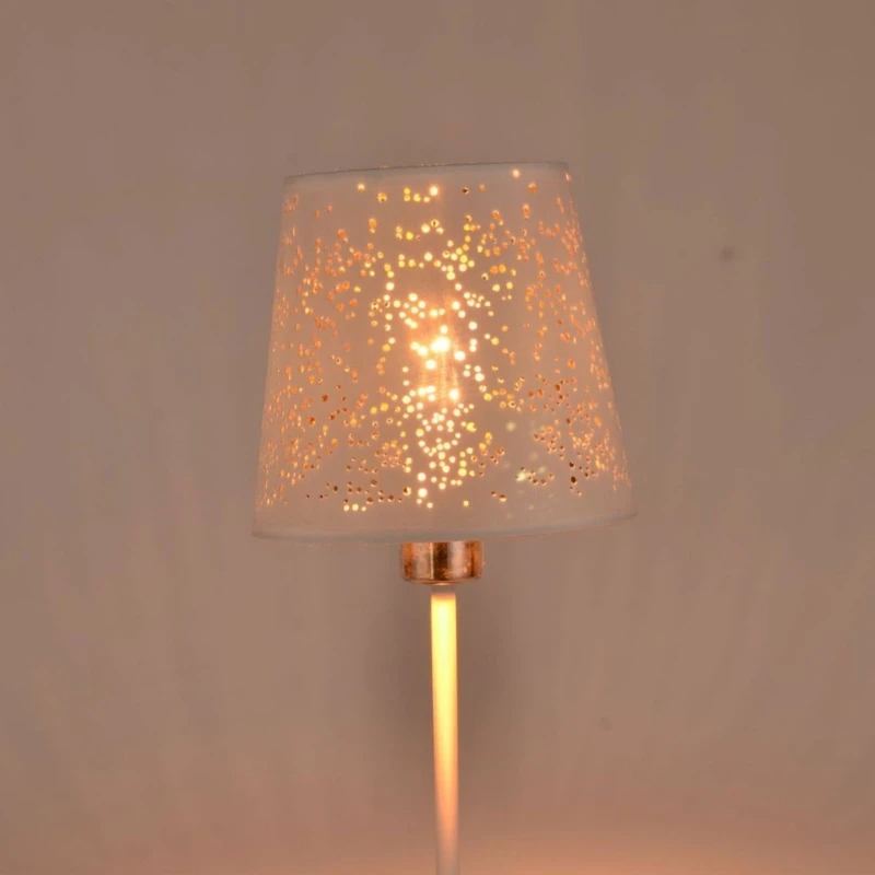 3Pcs Clip on Chandelier Shades Bells Lamp Covers Elegant Lampshade Fabric Lamp Shades Suitable for Home Decors