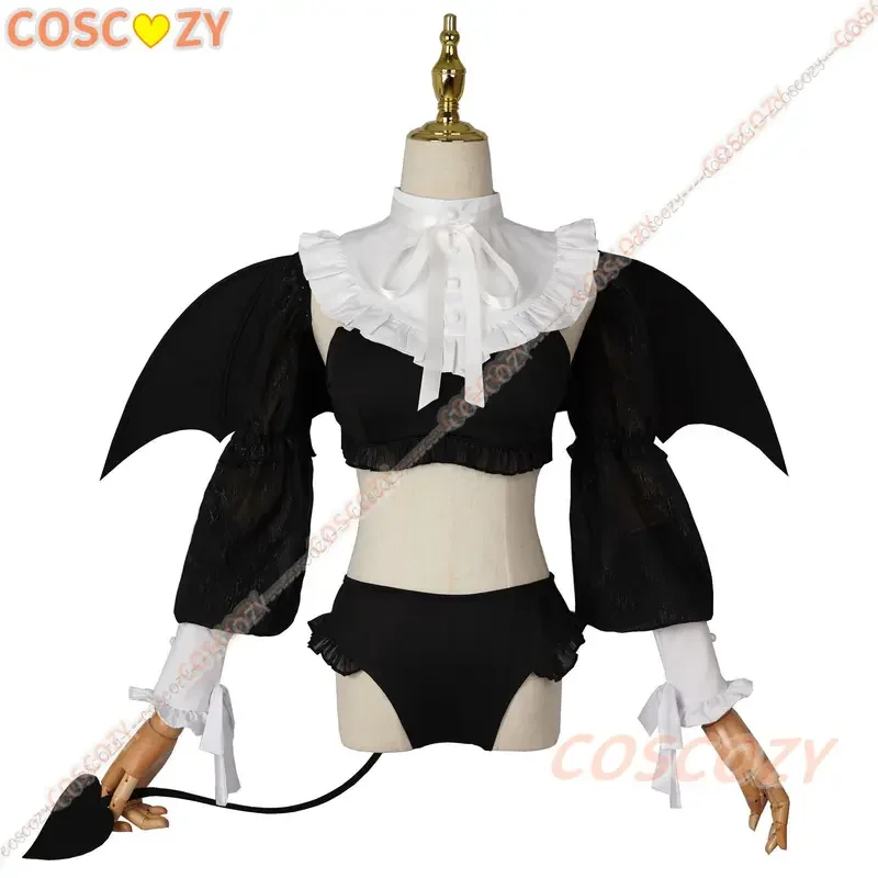 Anime My Dress-Up Darling MARIN KITAGAWA Rizu Kyun Cosplay Costume Sexy Lingerie Set Headwear Wings Wig Stockings for Halloween