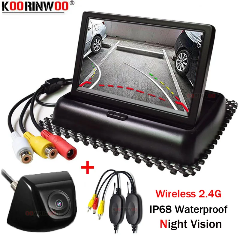 

Koorinwoo HD Smart Security System Trajectory Dynamic Guide Line Car Monitor Rear view Camera Car Accossories For Android Player