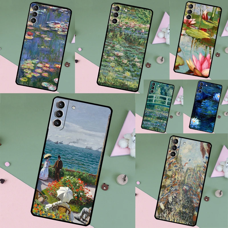 Monet Oil Painting Case For Samsung Galaxy S26 Ultra S25 S24 S23 S21 S22 Ultra S10 S20 Plus S25 FE Phone Cover