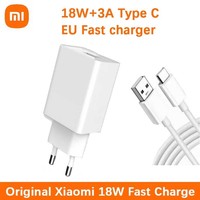 HOT SALE Xiaomi 18W EU QC 3.0 Fast Charger Adapter For Redmi Note 9 Charger For Redmi Note 6 7 8 Pro Usb Cable POCO M3 9A 10A 12