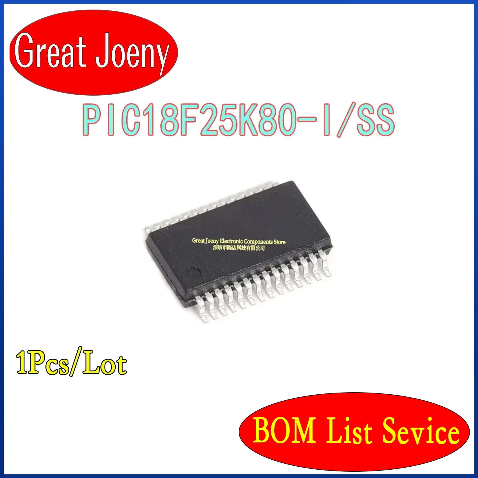 

100% New Original PIC18F25K80 PIC18F25K80-I/SS IC MCU Chipset SSOP-28 Bulk Best Price PC shell