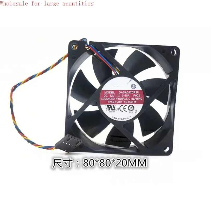 

For AVC DASA0820R2U 8020 8CM 12V 0.60A 4 Wire PWM Temperature Control Chassis Cooling Fan