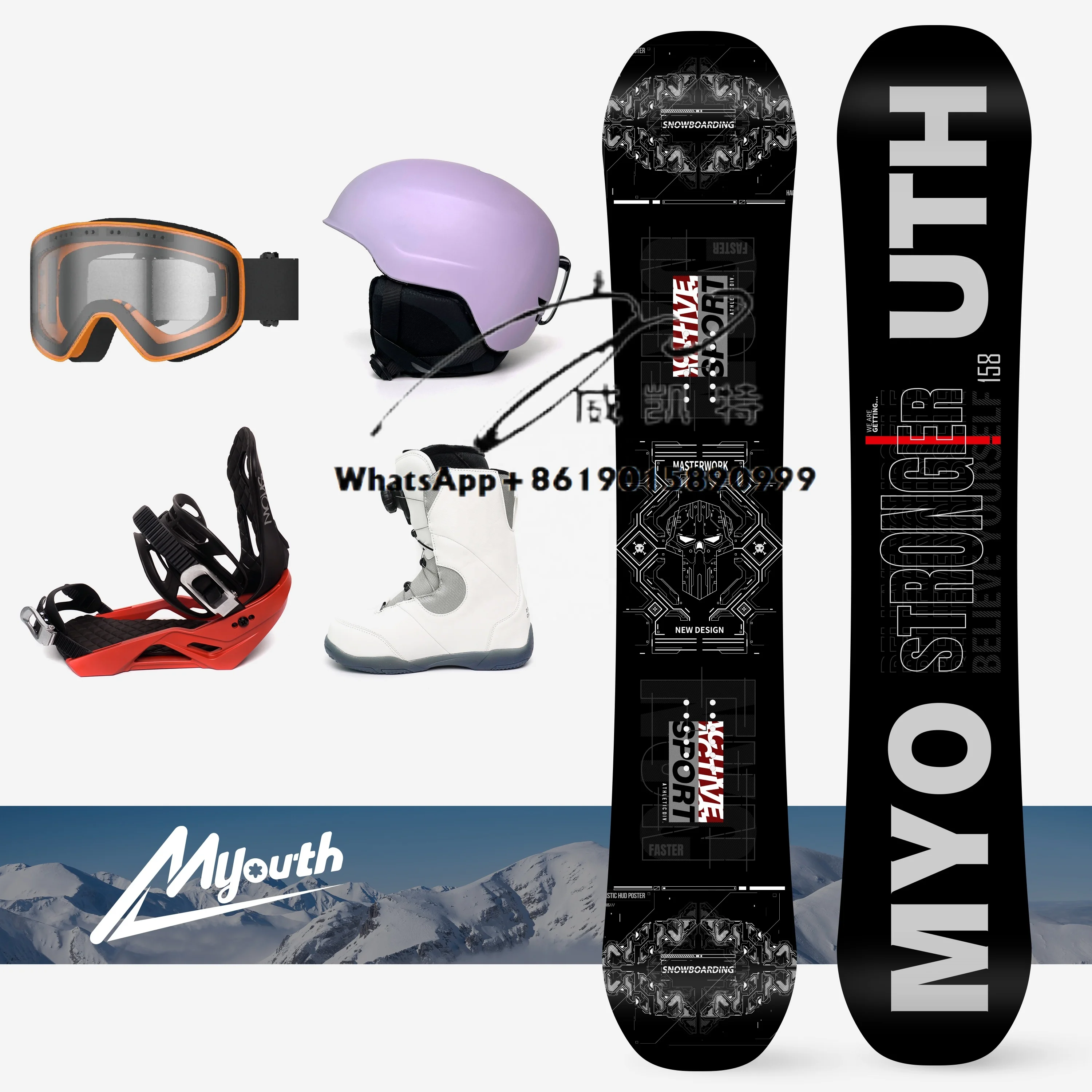 

Retail OEM Wholesale Factory Price Step on Waterproof 3d Snowboard
